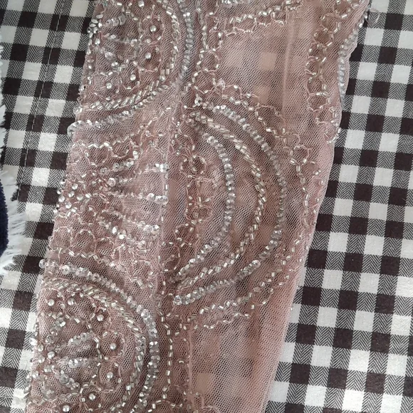 NWOT! AIDEN MATTOX BLUSH BEADED DESIGNER DRESS  GOWN SIZE 8 - Picture 15 of 15